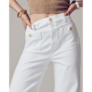 J.Crew Sailor slim wide-leg jean in white NWT Size 31